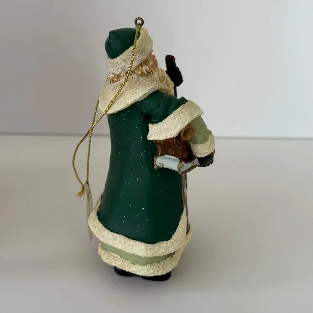 Bradford Editions Joyous Friendships At Christmas Santa Ornament Hand-Painted Co